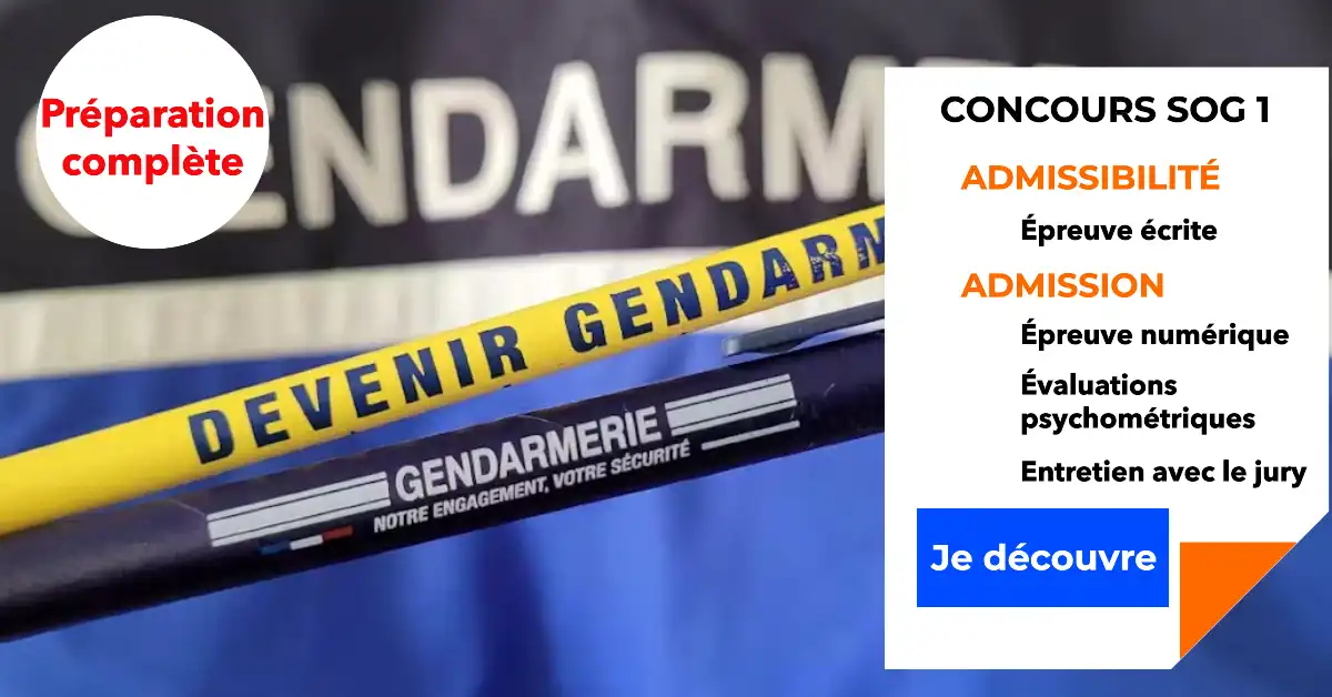 préparer concours sous officier gendarmerie-sog 1