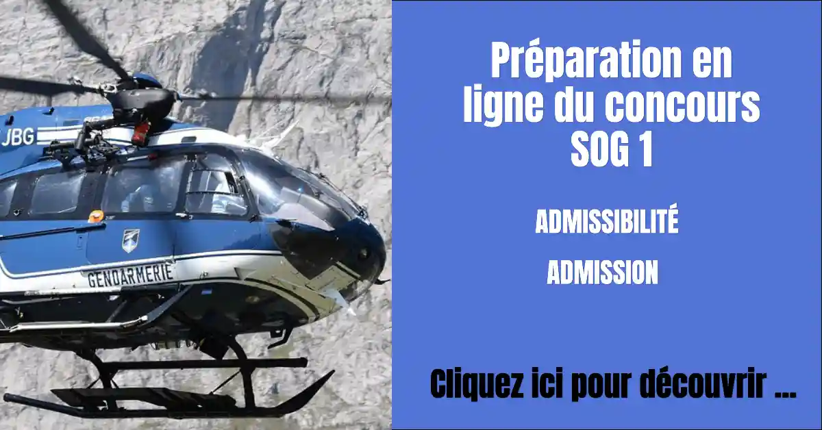 préparation concours sog-gendarmerie