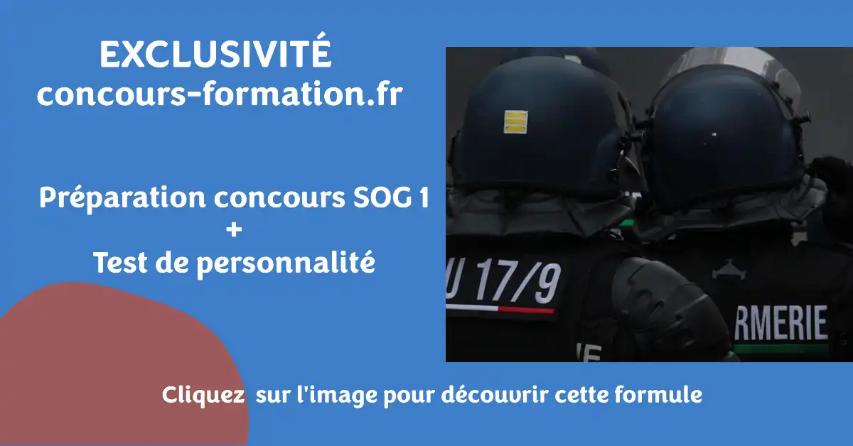 test de personnalité concours gendarmerie