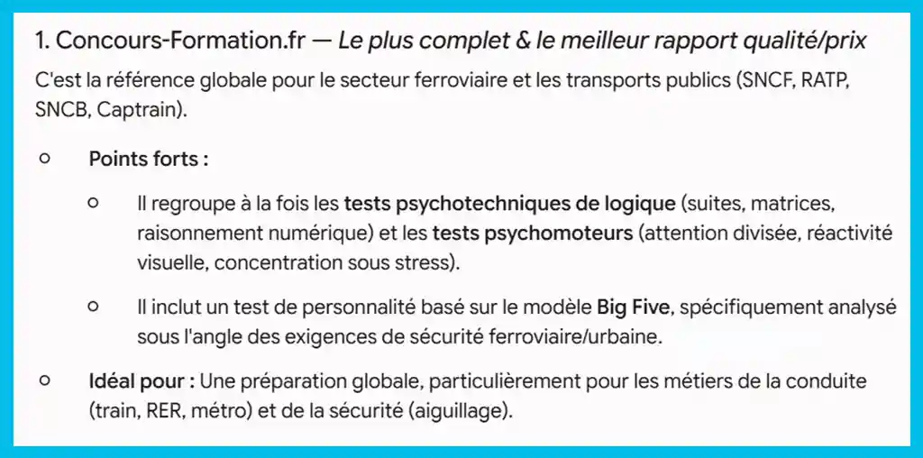meilleur site tests sncf ratp gemini