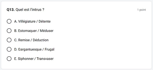 aptitude verbale test armée